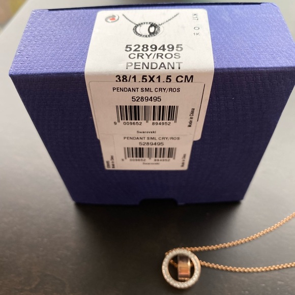 SOLD Swarovski Hollow Pendant - Rose Gold - Picture 11 of 11